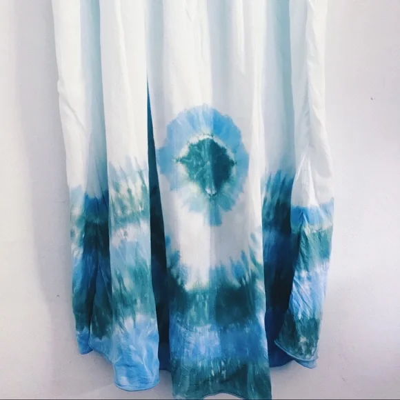 Tiare Hawaii Turquoise Tie Dye Maxi Dress - Picture 4 of 5